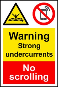 no scrolling sign